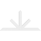 Ekena Millwork Saratoga Architectural Grade PVC Gable Bracket, 60"W x 30"H x 2"D x 4"F, 12/12 Pitch GBP060X30X0204SAR00 - alternate 3